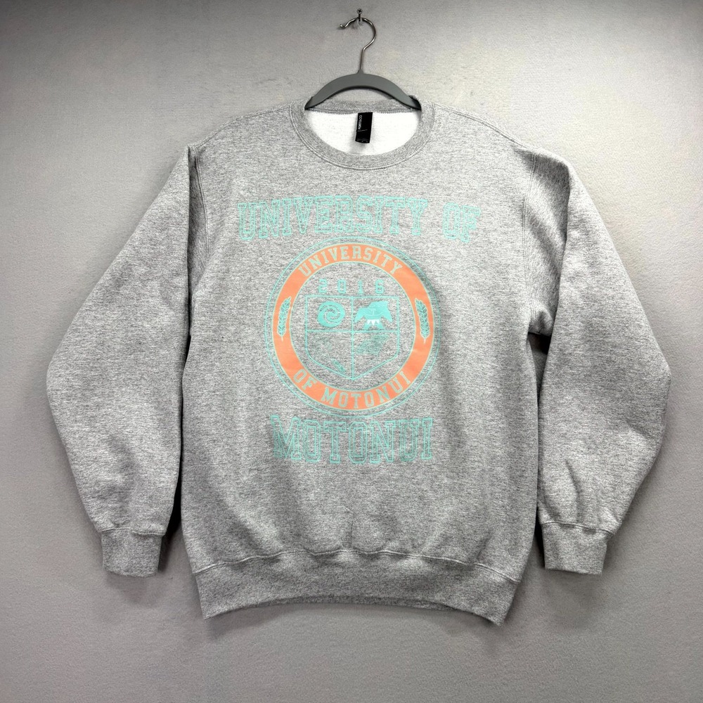 University of Motunui Moana Sweatshirt Mens Medium Heather Gray Academia Fleece